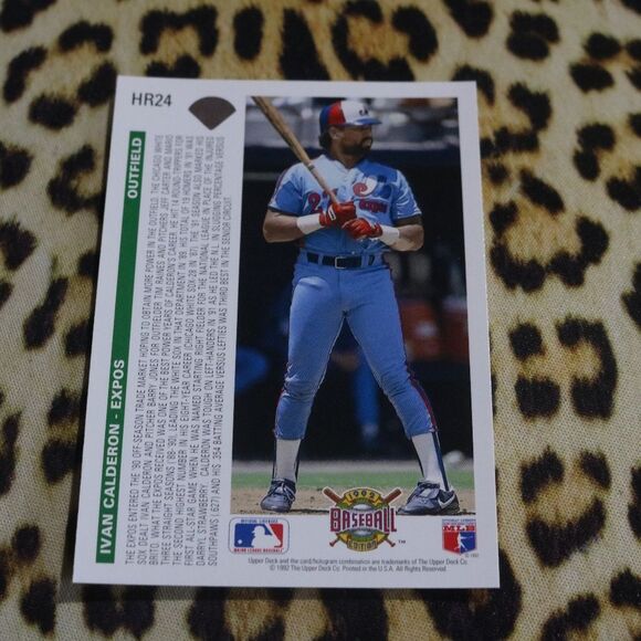 Ivan Calderon HR24 Baseball Card - Picture 2 of 2